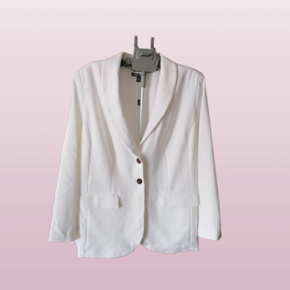 New Elegant White Women's BlazerJessica London 18 W Plus Size Clasic Style